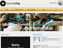 Tablet Screenshot of pipetradesprep.com